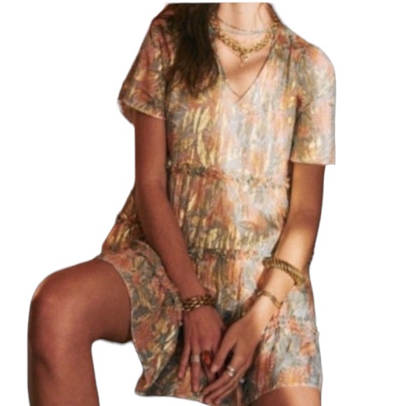 Sezane Dresses & Skirts - Sezane Laureline Jungle Printaniere Silk Dress